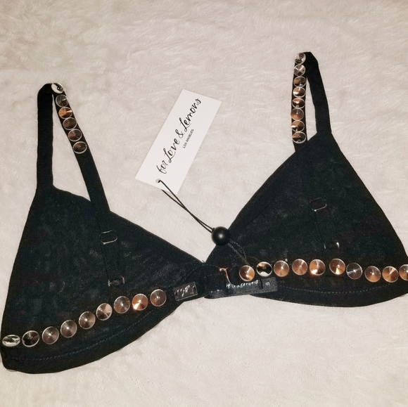 For Love and Lemons Black Jackpot Bralette NWT - Picture 10 of 12